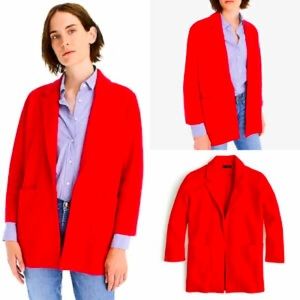 COPY - JCrew open-front sweater-blazer XS red Juliette